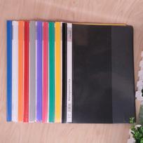 A4 Transparent 2-Hole Plastic Binder for Office Documents A4 blue