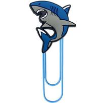 Ocean-Themed Colored Paper Clips, Binder Clips, and Cartoon Bookmarks for Students gray