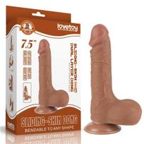 Varpos imitatorius Lovetoy Sliding Skin Dual Layer Dong, rudas