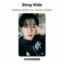 Stray Kids KARMA SKZOO Ver. MUSIC KOREA Official Photocard BANG CHAN gray
