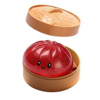 Vaikų Žaislai Bandelės Squishies Žaislas Squishies Koldūnai Streso Kamuoliukai Suaugusiems Minkoma Tešla Streso Malšinimas raudona