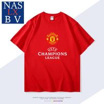 Manchester United Fan Red Football T‑shirt M red