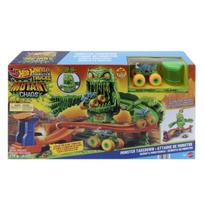 HOT WHEELS MONSTER TRUCKS MUTANT CHAOS trasa su slaimu – Monstro sunaikinimas