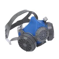 Half Mouth Cover Dust Prevention AntiAging AntiAllergy DoubleLayer Silicone Grey Blue blue