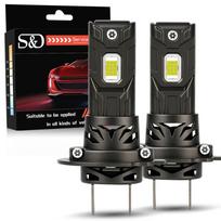 2Pcs 30000LM H7 LED Headlight Bulbs Mini Turbo H11 LED H8 9005 HB3 9006 HB4 Car Fog light H4 Motorcycle Headlamp Auto Plug&Play Lamp 6500K White H7 gray