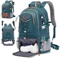 40L vandeniui atsparus alpinizmo žygio kuprinė vyrams ir moterims, talpinanti 17 colių nešiojamąjį kompiuterį 17 Inches gray
