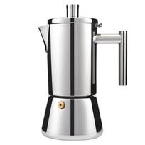Stainless Steel Italian Coffee Pot Antioxidant 200/300/600 ML Mocha Pot Fast Heat-conductive Reinforced Espresso Percolator