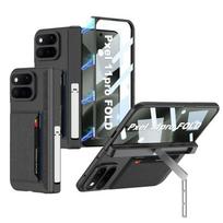 Google Pixel 11 Pro Fold Case With Card Slot Magnetic Stand Full Coverage PC Shell Business Style Google Pixel 11 Pro Fold gray