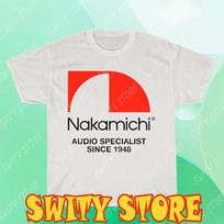 Nakamichi Audio T-Shirt Logo Many Color Logo T-shirt Funny Size S to 5XL S white