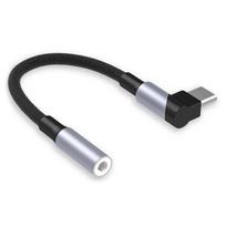 90° Angled Type C Male to 3.5mm Female Converters Cable for Clear Sound and Calls 1