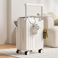 KarLot Front-Opening Carry-On Suitcase 20-inch gray