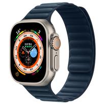 FineWoven strap For Apple Watch Band Ultra 2 49mm 44mm 40mm 45mm 41 46mm Magnetic loop correa bracelet iWatch Series 9 8 SE 7 10 38 40 41mm S10-42mm gray