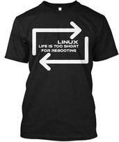 Linux -t T-shirt Made in the USA Size S to 5XL 4XL white