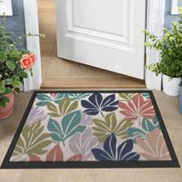 TPE Elastic Nylon Coil Doormat Scraping Sand Dust Removal Foot Pad Outside Entrance Door Mat Rubber Anti-slip Floor Mats 40X60CM beige