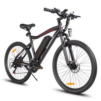 SAMEBIKE SY26-II 26  storapadis elektrinis dviratis suaugusiems, 500W galingas variklis, 36V 13Ah ličio jonų baterija, E-dviratis kalnų važiavimui ir miesto kelionėms 500W 36V 13AH balta