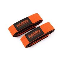 Harris 70cm Thickened Powerlifting Strap for Deadlifts, Pull-Ups, Rowing, Front Squats, Fitness, Powerlifting, and Grip Enhancement Orange Black-Logo / One size juoda/oranžinė