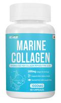 NutriJa Marine Collagen Supplement– Hydrolyzed Fish Collagen - Highly Bioavailable - 60 Capsules | Clinically Proven Ingredient with 95% Protein
