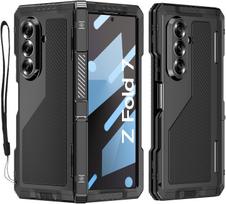 For Galaxy Z Fold 4  5 6 7 Luxury Folding Metal Case Premium Aluminum Rugged Bumper Heavy Duty Shockproof Protect Silicone Cover Galaxy Z Fold7 juoda