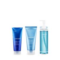 Medicube Zero Pore Blackhead valymo rinkinys - molio kaukė, putojantis prausiklis ir giluminio valymo aliejus blue