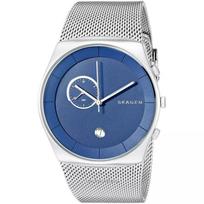 SKAGEN Havene Chronograph Tinklelio vyriškas laikrodis Moteriškas kvarcinis laikrodis Nerūdijančio plieno Nailono Mineralinis 50m Solidus SKW6185 sidabras