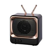 Radio TV Speaker Sound Box Audio Portable Rechargeable Mini Retro Bluetooth  Cute Outdoor Mini Speakers Travel Music Player žalia