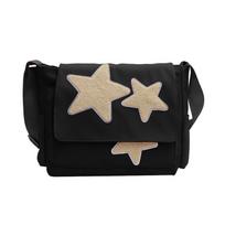 Crossbody Shoulder Bag Canvas Fashion School Bags with Star Pattern Large Capacity Versatile Messenger Bag for Girl juoda