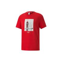 Puma Coca-Cola Collaboration Graphic Print Crew Neck T-Shirt Men Tops Red 536159-94 XL red