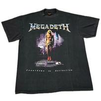 Vintage 1992 MEGADETH Metal Countdown To Extinction  Brockum T-Shirt REPRINT M gray