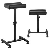 Kosmetinis kojų atrama pedikiūrui, reguliuojamas aukštis iki 75 cm, iki 80 kg, juoda