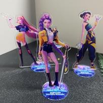 K-POP: Demon Hunters Anime Character Acrylic Desktop Standing Rumi Zoey Mira Desk Decor Fans Gifts Accessories gray