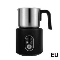 4-in-1 Automatic Milk Frother Electric Instant Magic Froth 350ml Stainless Steel Pitcher Dishwasher Milk Frother and Steamer gray