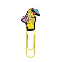 Large PVC Cartoon Paperclip and U-Shaped Binder for Office, Creative Projects, and Food Packaging yellow