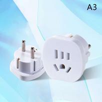 EU Plug Adapter US UK EU To EU Euro Plug Adapter Converter European Travel Power Adapter 2/3Pin Electric Socket Outlet white