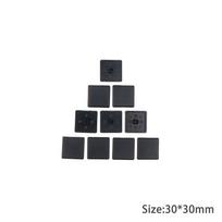 10 vnt. 2020 3030 3060 4040 4080 4545 Plastikinis galinis dangtelis Juodas EU aliuminio profiliui 30x30mm