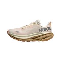 HOKA ONE ONE Clifton 9 Cushioning Waterproof Support Cushioning Waterproof Support Low top Running Shoes Women's 1141490F-ELK 36 beige