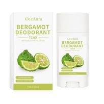 OCEAURA Bergamot Deodorant Stick, Underarm Odor Control, Daily Fresh Citrus Scent, Natural Cleansing