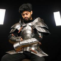 Cosplay 18GA Steel Half Body Armor Set  Medieval Cuirass, Pauldrons Gauntlets  LARP, Combat And Reenactment Ready gray