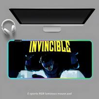 Invincible Series Mouse Pad RGB Gaming Mouse Pad Desk Mat HD Gamer Large LED Light XXL MousePads RGB600x300x3mm black