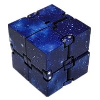 Infinity Cube Fidgeting Cube Plaything Galaxy Space Magic Game Flip Cube Fidgeting Finger Toys Anxiety Relief For Adults Kids  Stress