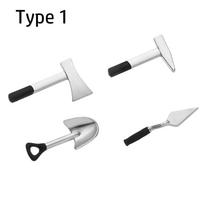 1 Set 1:12 Scale Playing House Fairy Garden Watering Pot Miniature Tools Doll Farming kits Wood Hoe Shovel Dollhouse Accessories