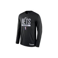 Nike Nba Brooklyn Nets Team Logo Long Sleeve Dri Fit T shirt DR6504-010 L black