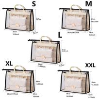 Transparent handbag storage dust-proof shoulder bag storage bag moisture-proof dust-proof storage bag, suitable for clothes S dramblio kaulas