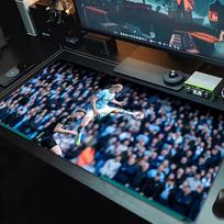 Erling Haaland Mouse Pad Large Gaming Table Cushion Non-slip Laptop Tablet Big Mousepad XXL Mat Mini PC Playmat With Lock edge_XIA 30cmx60cm(11.8x23.6inch) gray