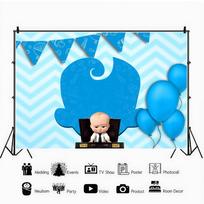 Boss Baby Tematikos Lyties Atskleidimo Fonas Tapetas Fonas Pavasario Fotografija Sodo Nuotraukos Vaikui Moterims Fotosesija 59x51.1inch/150*130cm black