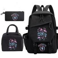 Katseye Gradient Symbol 3-Piece Backpack Set Color-Block School Bookbag Pencil Case Lunch Box Kit 60707 Student Bag