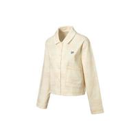 Puma Downtown Series Logo Pattern Single-Breasted Fitted Jacket Women jackets White 537639-65 L white