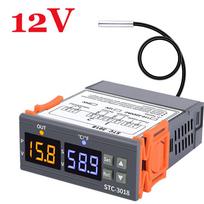 STC-3018 LED Skaitmeninis Temperatūros Valdiklis Termostatas Termoreguliatorius Inkubatorius 12V 24V 110~220V Mikrokompiuterinis Termometras gray