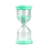 Sand Timer Hourglass Sandglass 3/5/15/30 Minutes Sand Clock Timers for Children Tooth Brushing Cooking Game Home School žalia