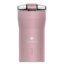 SANTECO Insulated Mug, Stylish Water Bottle for s, Portable Coffee Cup with Long-Lasting Heat Retention, Travel Tumbler for Soda, Cherry Blossom Pink