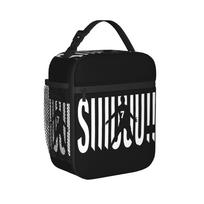 Siuuuuuu Ronaldos Cr7 Football Insulated Lunch Bags Cooler Bag Lunch Container Soccer Tote Lunch Box for Men Women School Travel One Size black